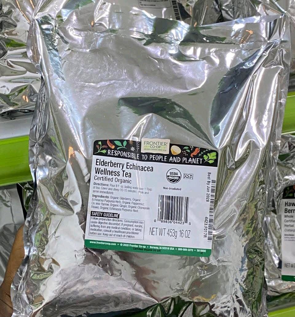 ELDERBERRY ENCHINACEA  WELLNESS TEA