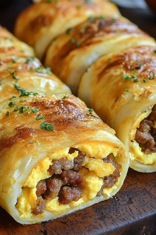 Egg sausage Rolls