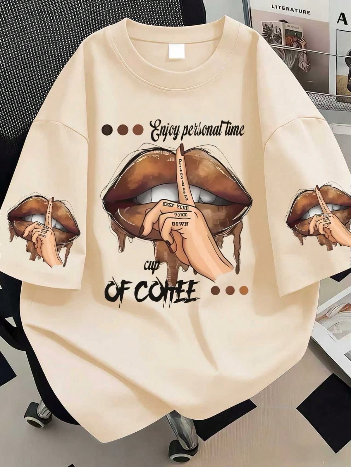PREMIUM ZARA CUP OF COFFEE OVERSIZED T-SHIRTS