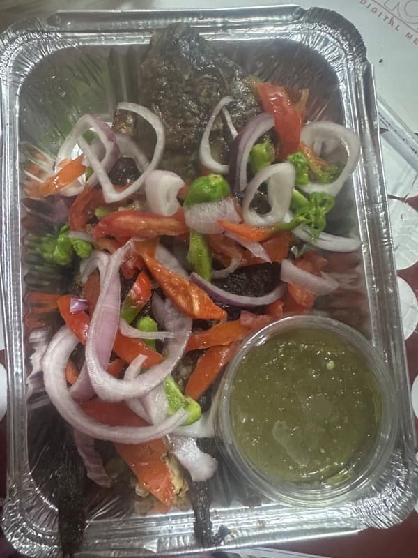 Banku with Tilapia
