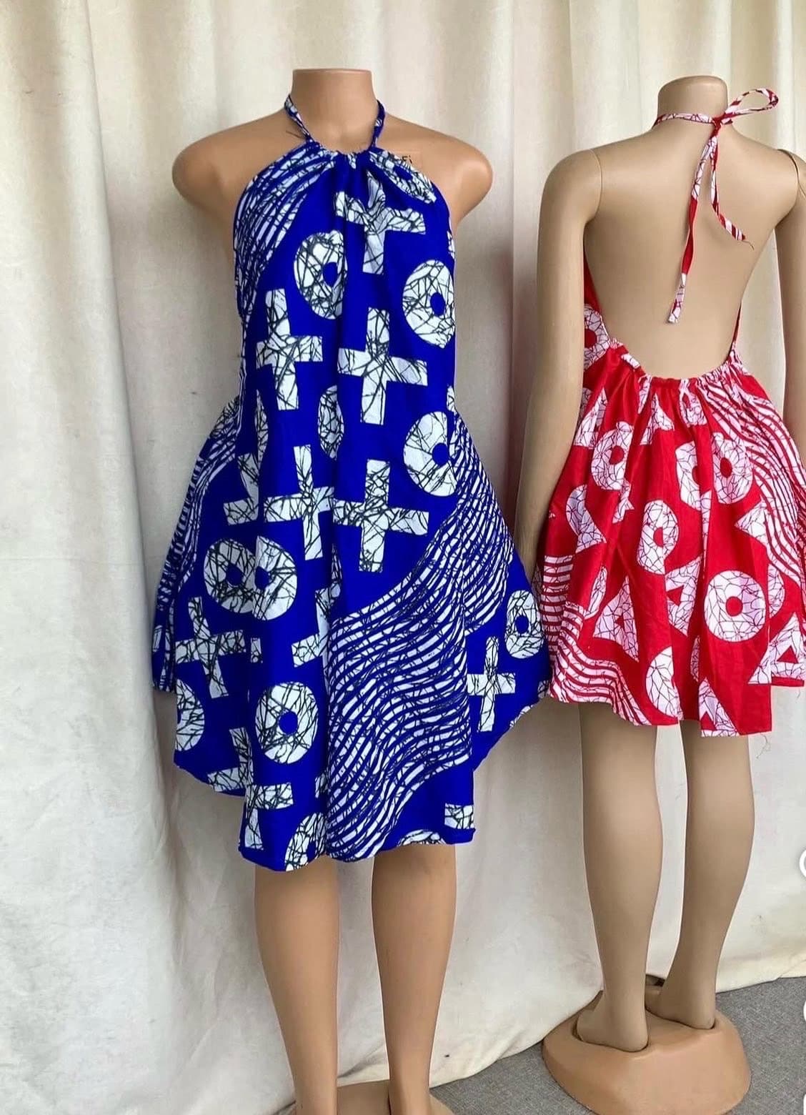 Short backless bubu dress