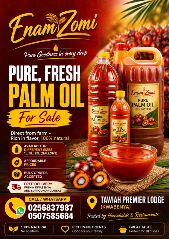 Palm Oil 5 Litres - GHS 150.00