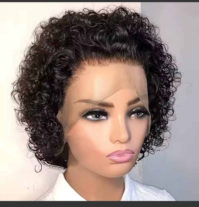 pixe water  curly cut 13*1 frontal natural color