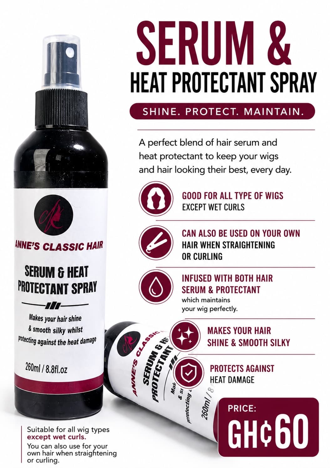 Heat Serum & Protectant Spray