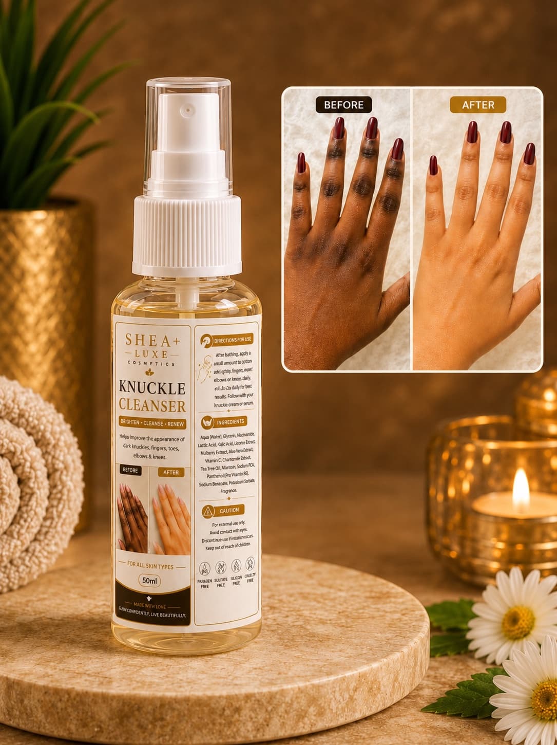 SHEA+ Knuckle Cleanser