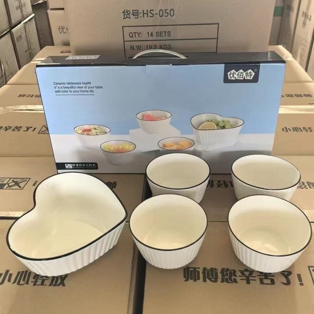 ceramic 5 pieces set