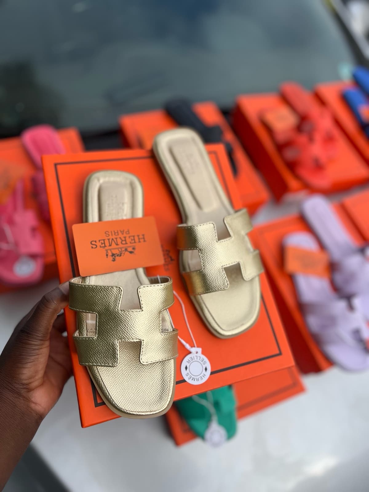 Hermes slippers