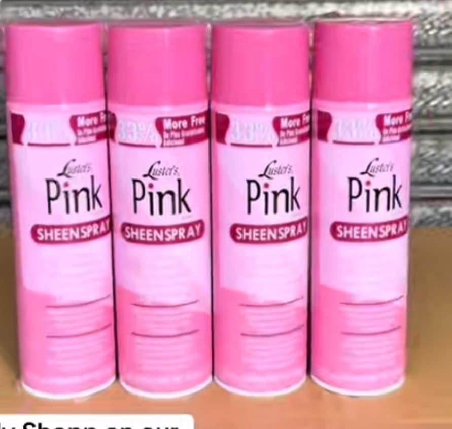 pink sheen spray