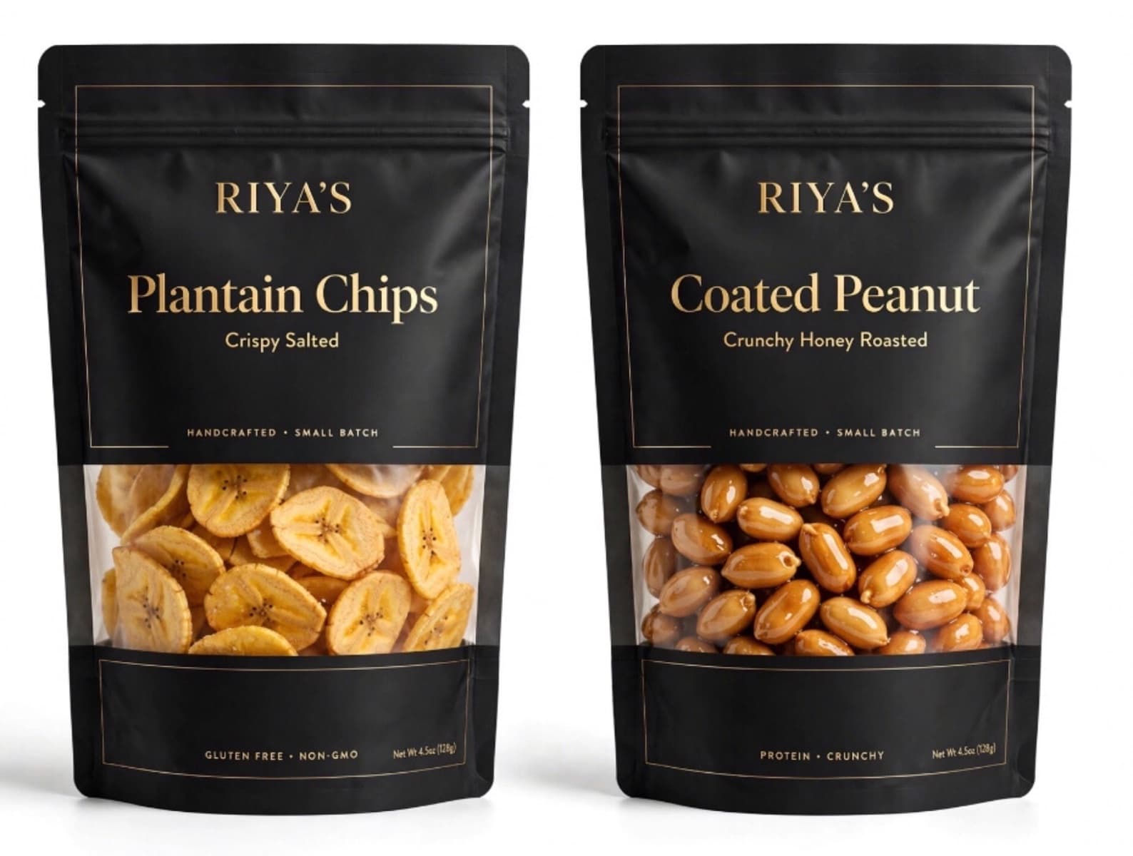 plantain chips and coated peanut