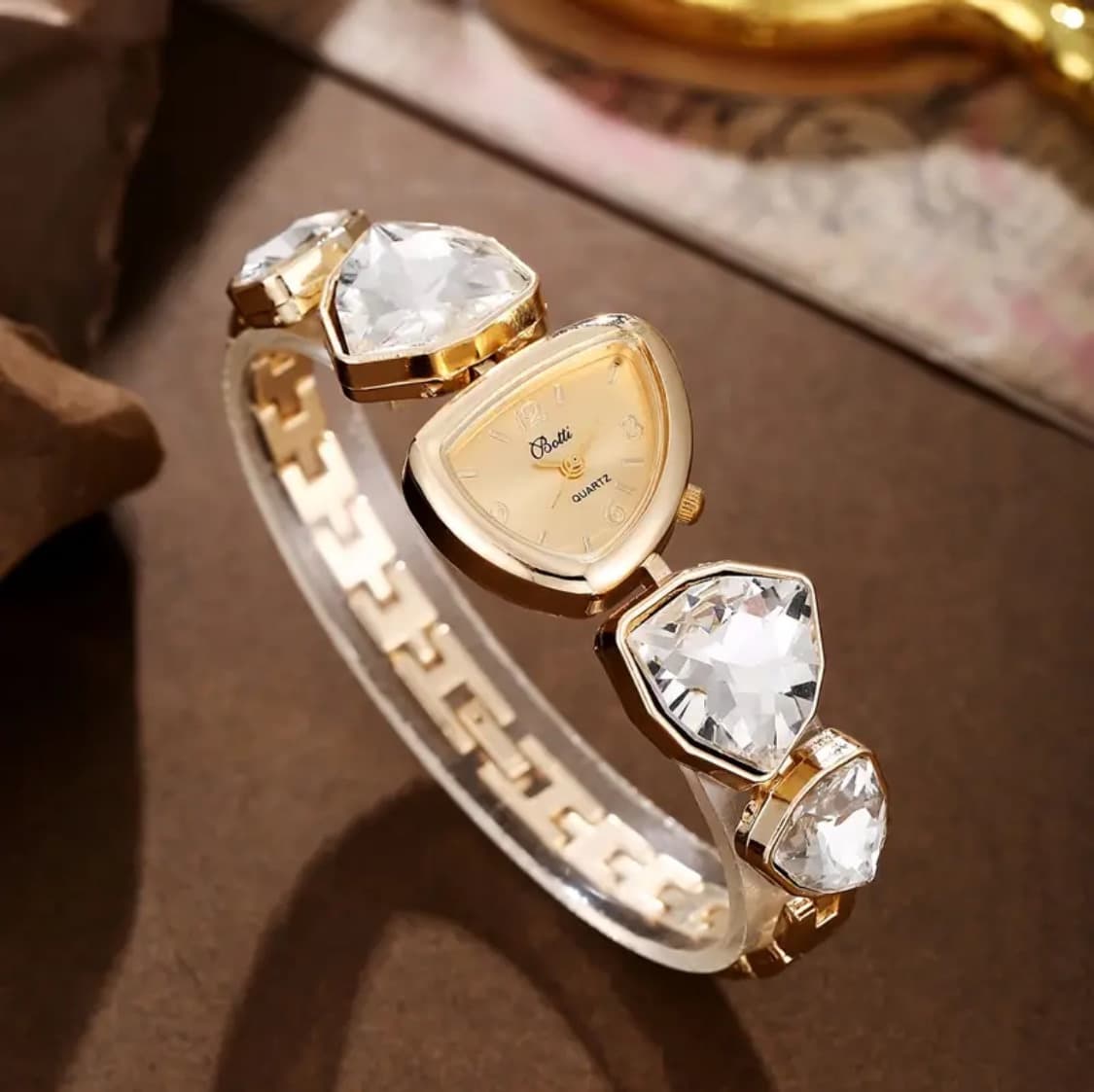 BOTTI Ladies Gemstone Watch- Crystal