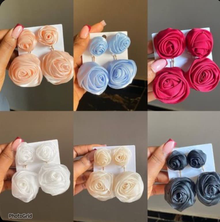 Floral earrings
