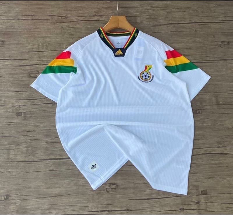 Ghana Vintage Retro Jersey White