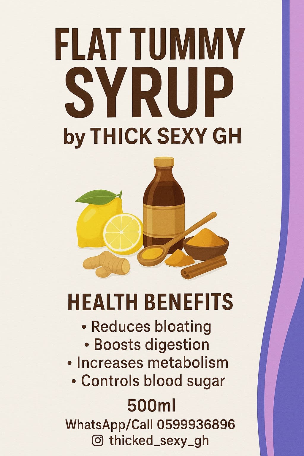 Flat tummy syrup