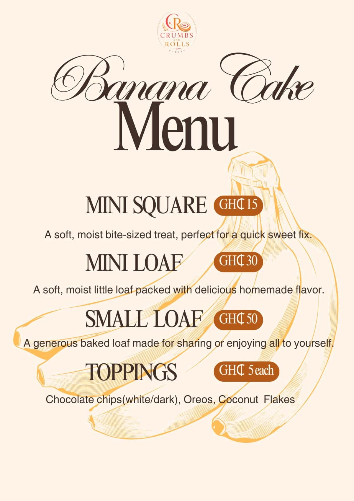 Small Banana Loaf(Plain)