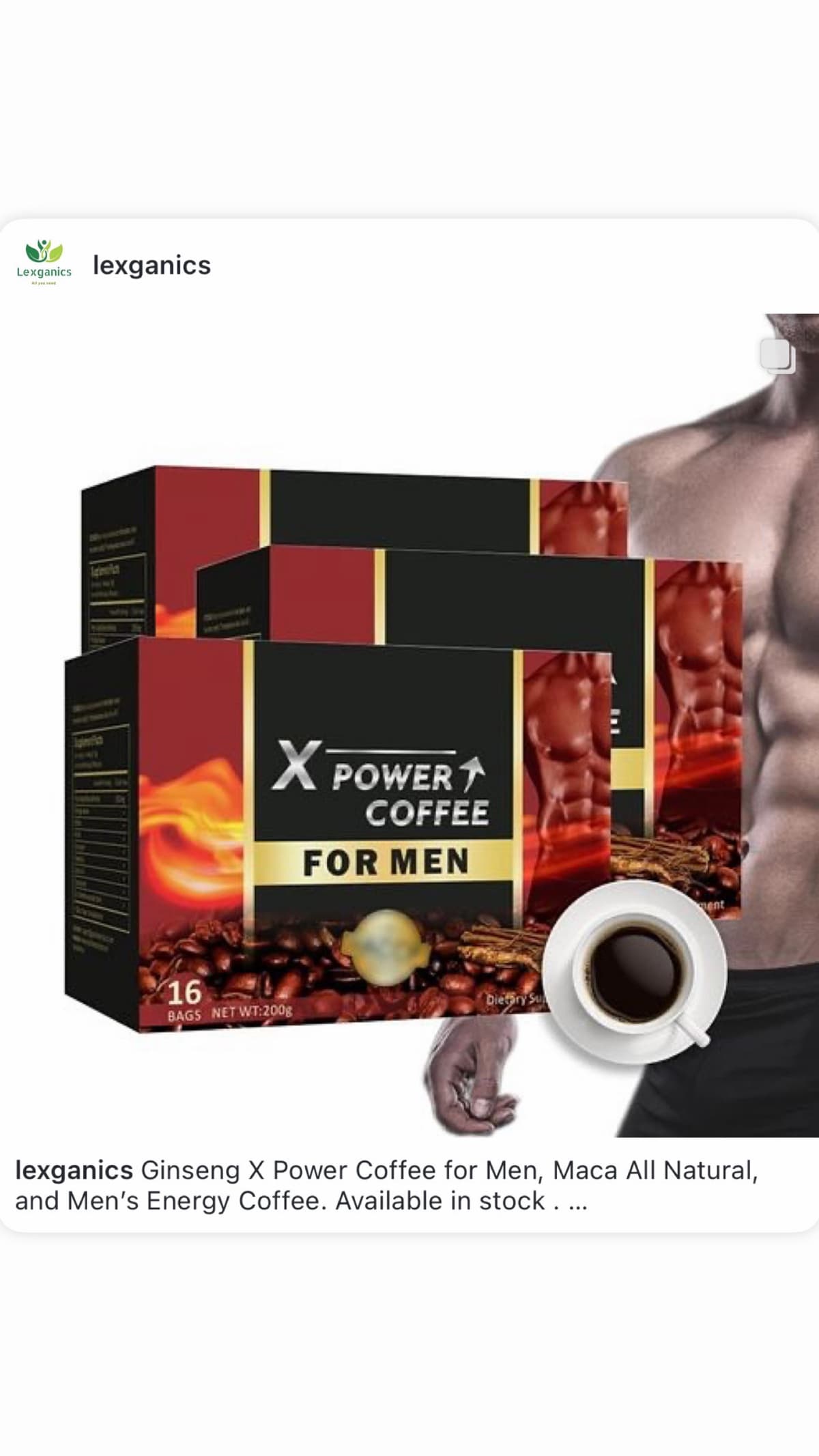 X-POWER COFFEE FOR MEN
