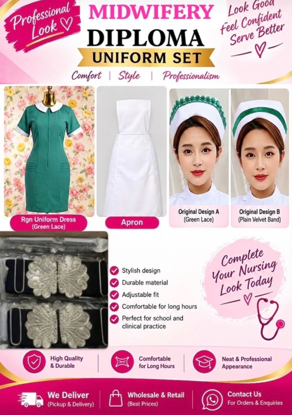 Diploma Midwifery Uniform Set